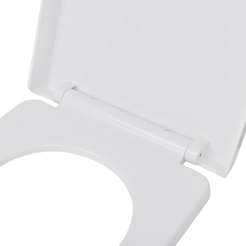 vidaXL Toilet Seats with Soft Close Lids 2 pcs Plastic White