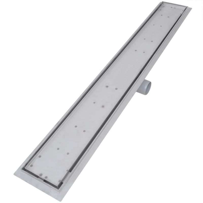 vidaXL Linear Shower Drain 2 pcs 830x140 mm Stainless Steel