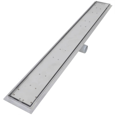 vidaXL Linear Shower Drain 2 pcs 1030x140 mm Stainless Steel