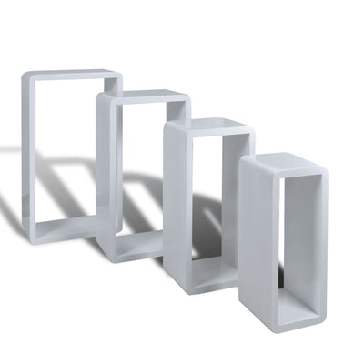 vidaXL Wall Cube Shelves 8 pcs White