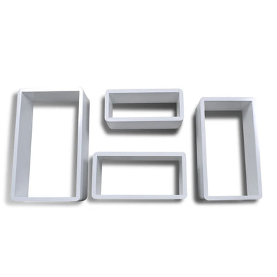 vidaXL Wall Cube Shelves 8 pcs White