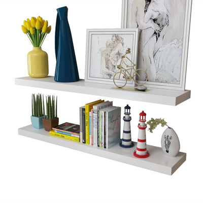 vidaXL Wall Shelves 4 pcs White 60 cm