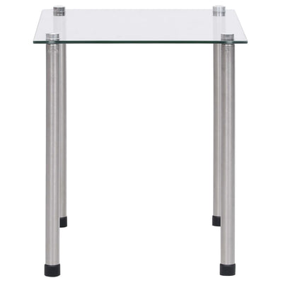 vidaXL Nesting Tables 3 pcs Transparent Tempered Glass