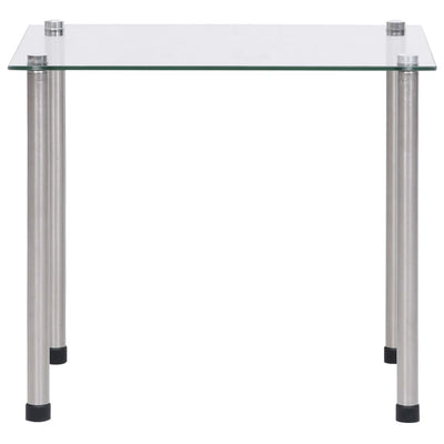 vidaXL Nesting Tables 3 pcs Transparent Tempered Glass