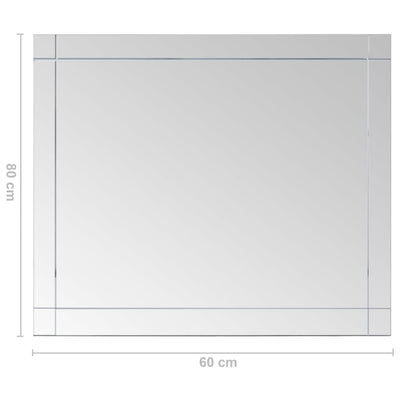 vidaXL Wall Mirror 60x40 cm Glass