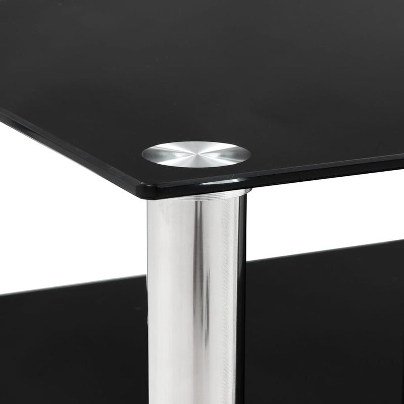 vidaXL TV Stand Transparent 120x40x40 cm Tempered Glass