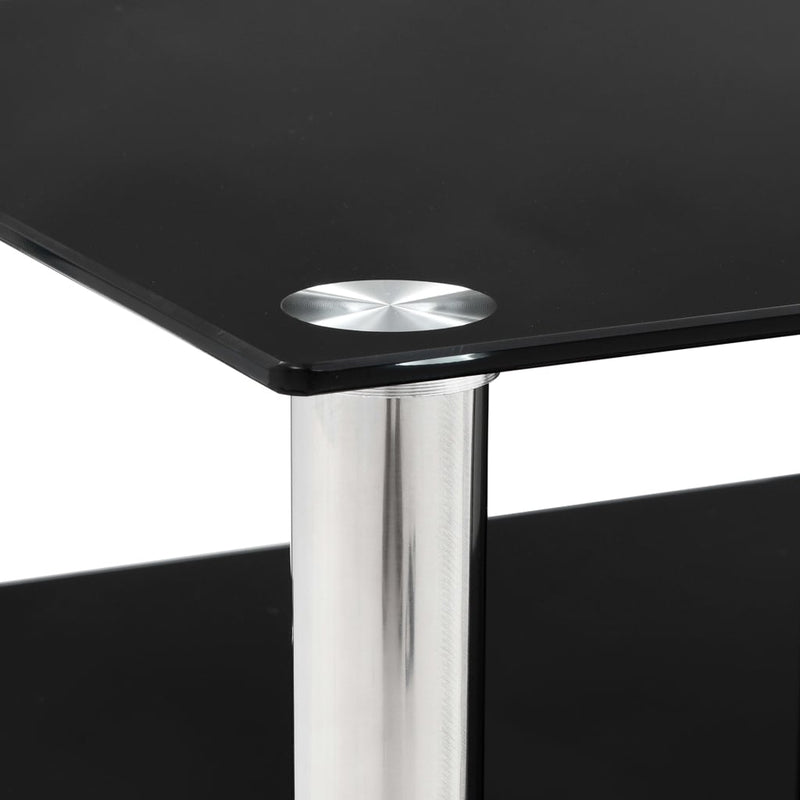 vidaXL TV Stand Transparent 120x40x40 cm Tempered Glass