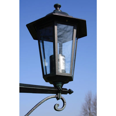 vidaXL Garden Light Post 3-arms 215 cm Dark Green/Black Aluminium