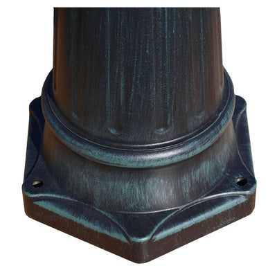 vidaXL Garden Light Post 3-arms 215 cm Dark Green/Black Aluminium