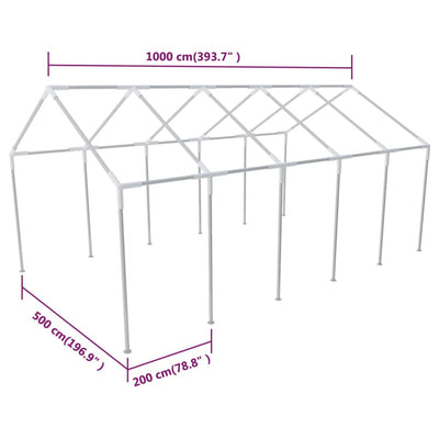 vidaXL Steel Frame for Party Tent 10 x 5 m
