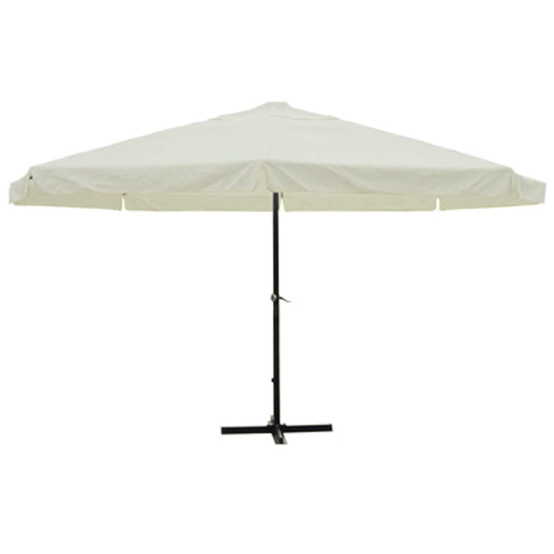 vidaXL Parasol Samos 500 cm Aluminium White