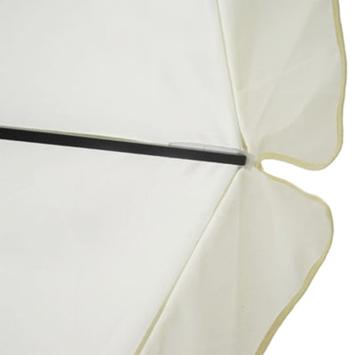 vidaXL Parasol Samos 500 cm Aluminium White