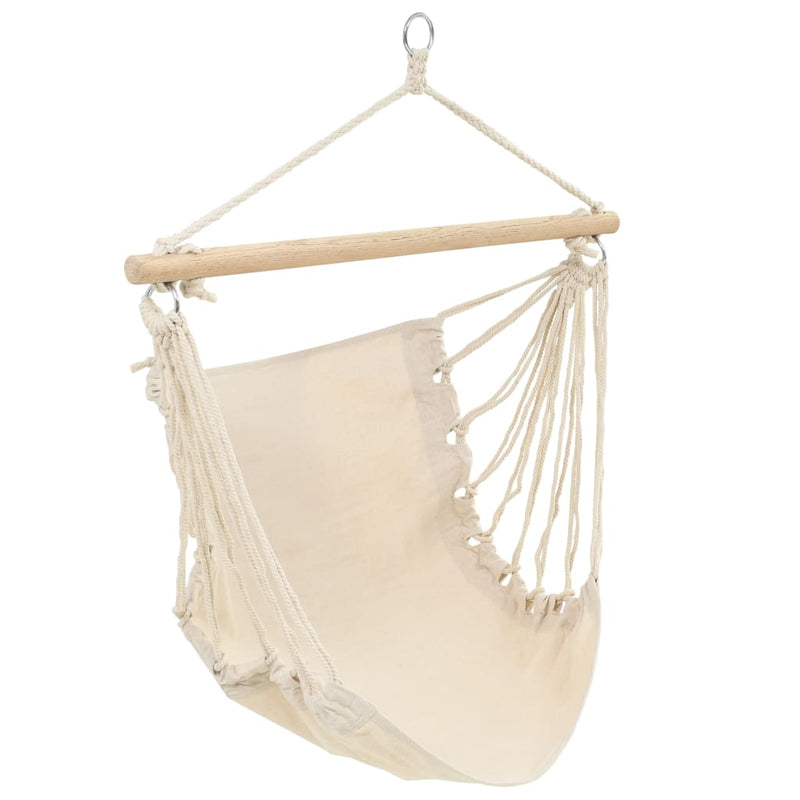 vidaXL Hammock Chair Cream 100x80 cm