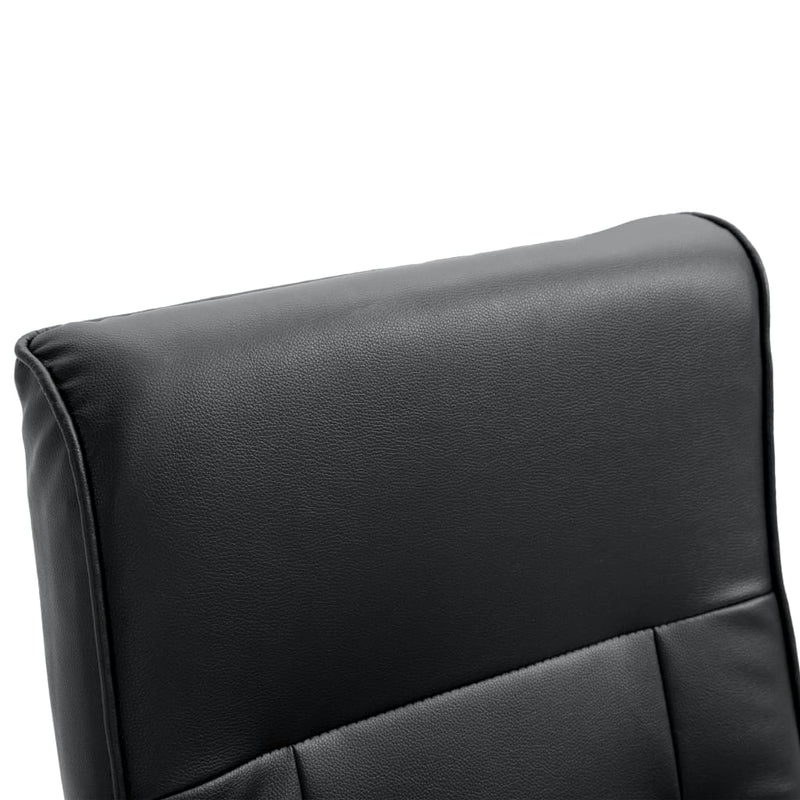 vidaXL Massage Chair Black Faux Leather