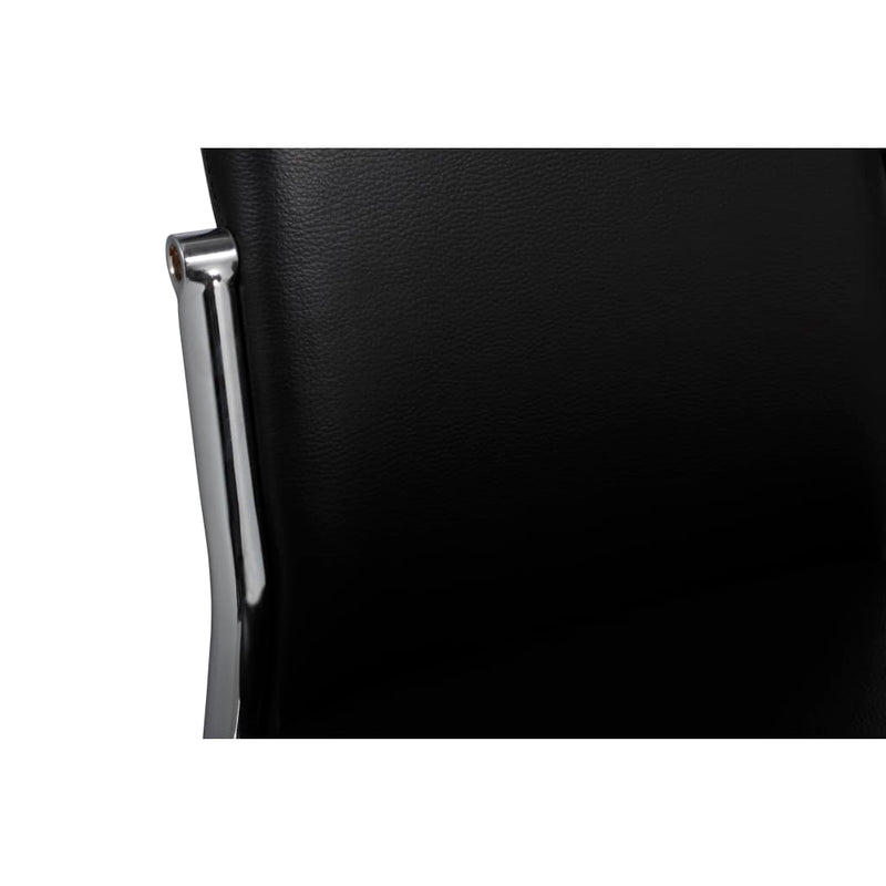 vidaXL Dining Chairs 2 pcs Black Faux Leather