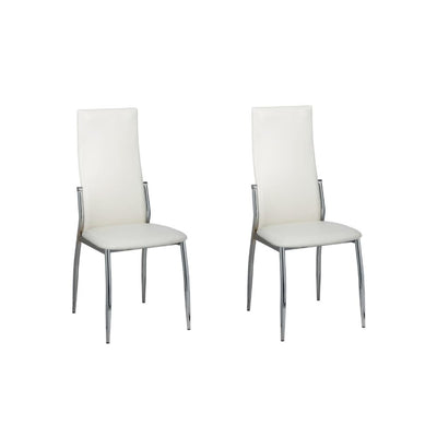 vidaXL Dining Chairs 2 pcs Black Faux Leather