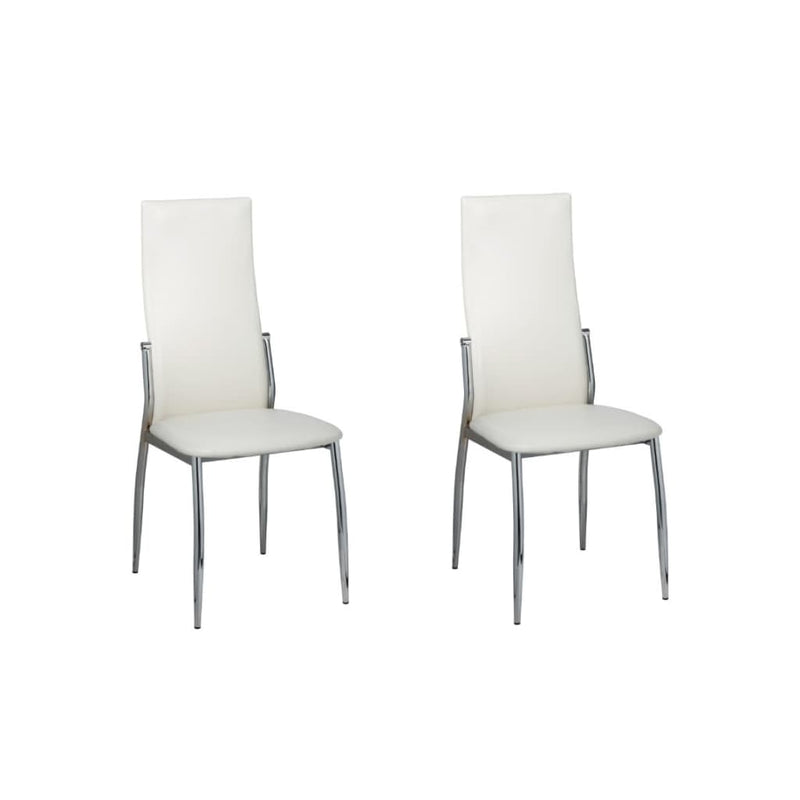 vidaXL Dining Chairs 2 pcs Black Faux Leather