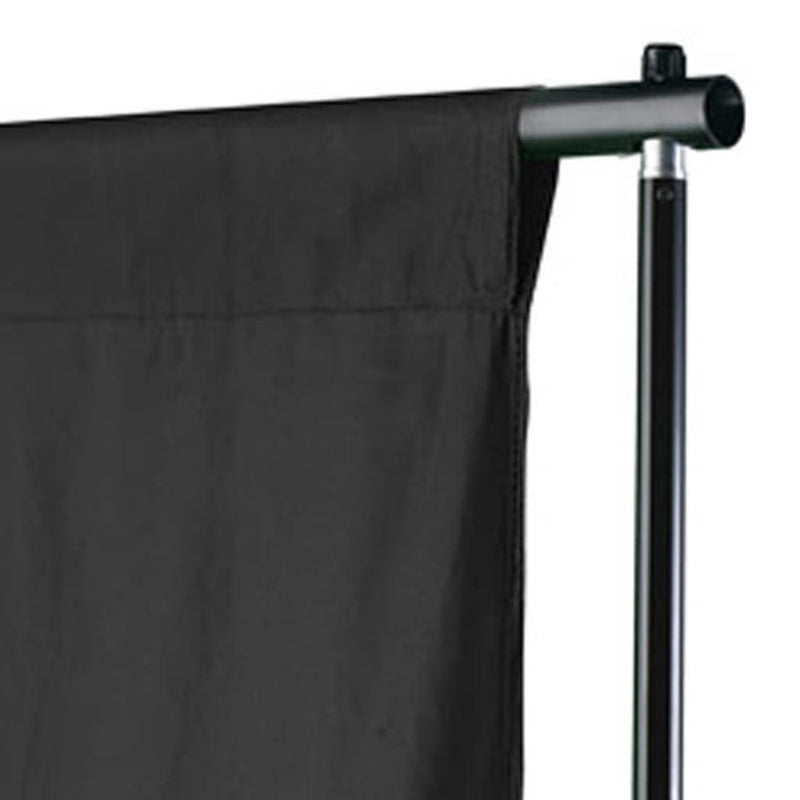 vidaXL Backdrop Cotton without Stand Black 300x300 cm