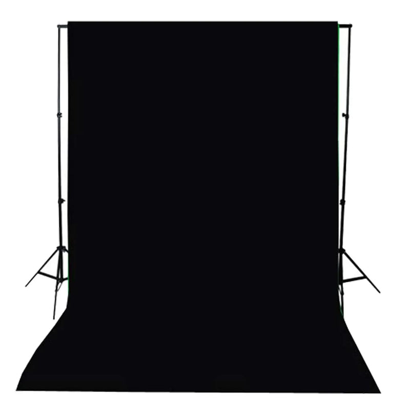 vidaXL Backdrop Cotton without Stand Black 300x300 cm