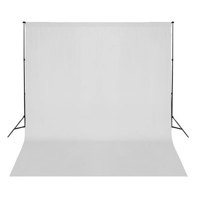 vidaXL Backdrop Cotton without Stand Black 300x300 cm