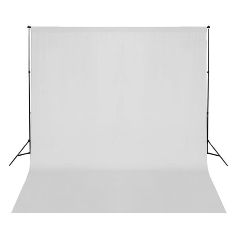 vidaXL Backdrop Cotton without Stand Black 300x300 cm