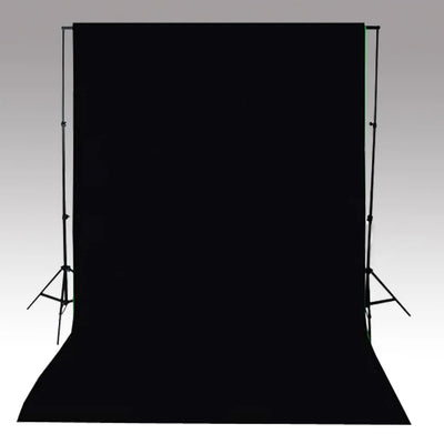 vidaXL Backdrop Cotton without Stand Black 500x300 cm