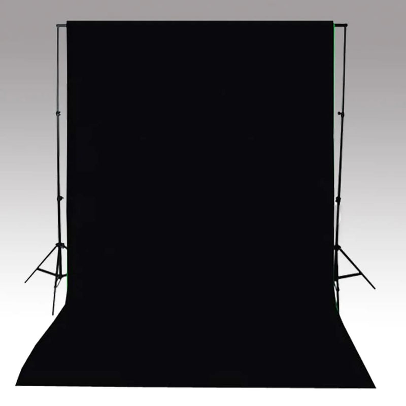 vidaXL Backdrop Cotton without Stand Black 500x300 cm