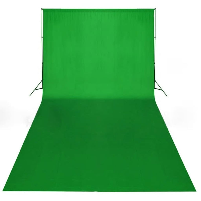 vidaXL Backdrop Cotton without Stand Green 600x300 cm Chroma Key