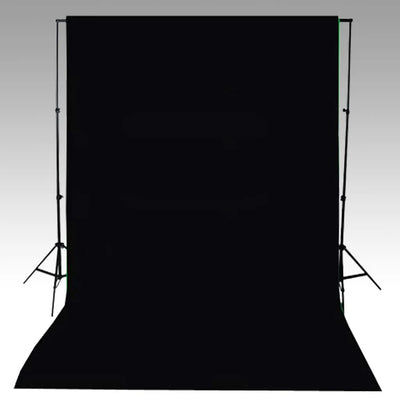 vidaXL Backdrop Cotton without Stand Black 600x300 cm