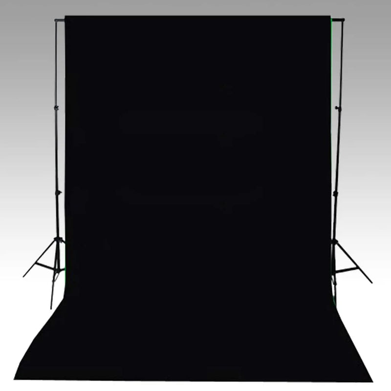 vidaXL Backdrop Cotton without Stand Black 600x300 cm