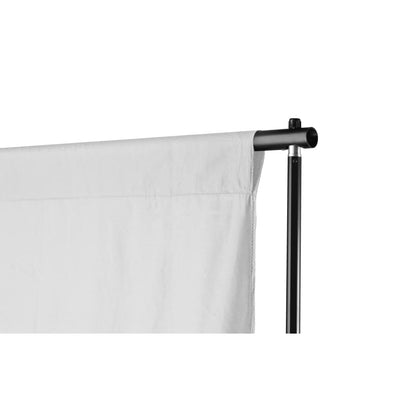 vidaXL Telescopic Background Support System + White Backdrop 3x5 m