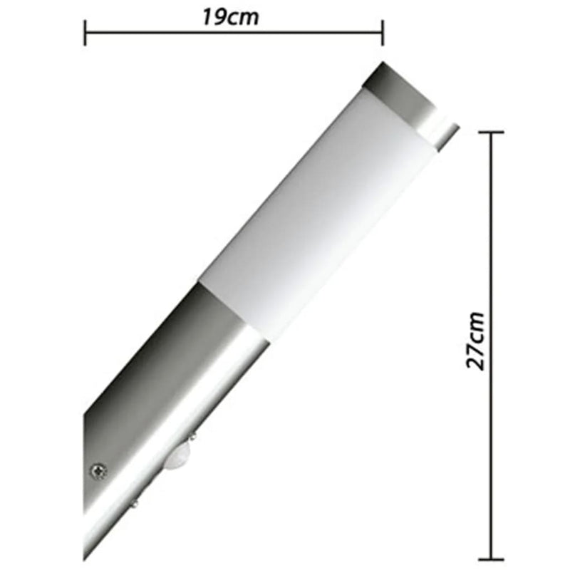 2 Motion Detector Stainless Steel Wall Lights