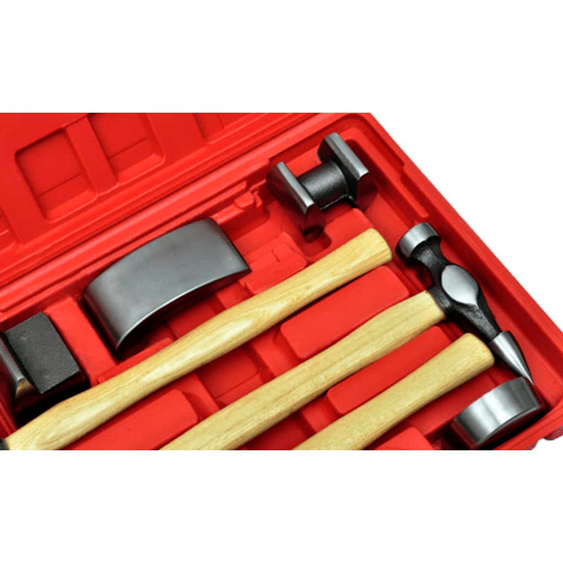 vidaXL 7-Piece Auto Body Hammer and Dolly Dent Repair Set