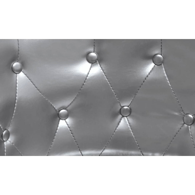 vidaXL Tub Chair Silver Faux Leather