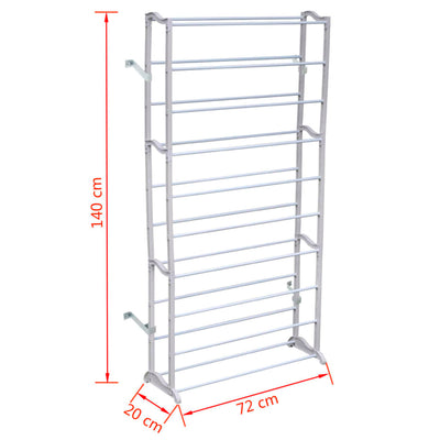 vidaXL 10-tier Shoe Rack 2 pcs