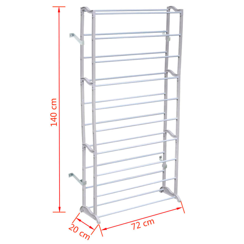 vidaXL 10-tier Shoe Rack 2 pcs