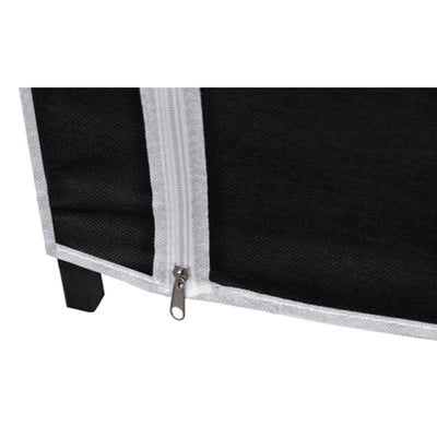 vidaXL Wardrobes 2 pcs Black Fabric