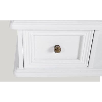 vidaXL Vanity Makeup Table with Rectangular Swing Mirror MDF