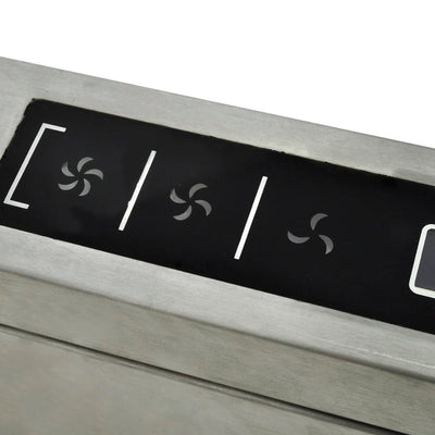 vidaXL Island Mount Range Hood with LCD Display