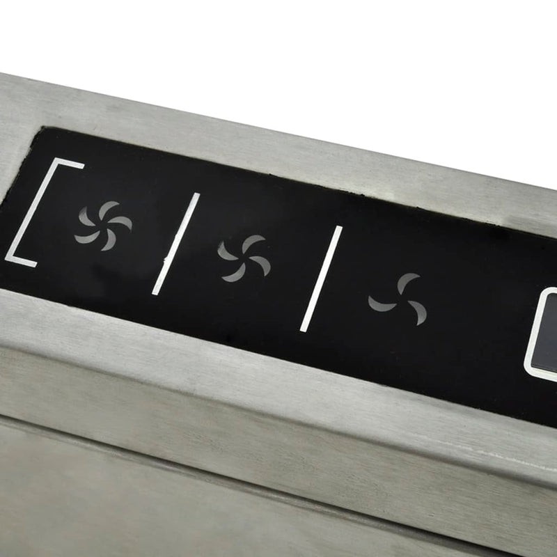 vidaXL Island Mount Range Hood with LCD Display