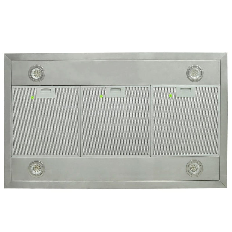 vidaXL Island Mount Range Hood with LCD Display