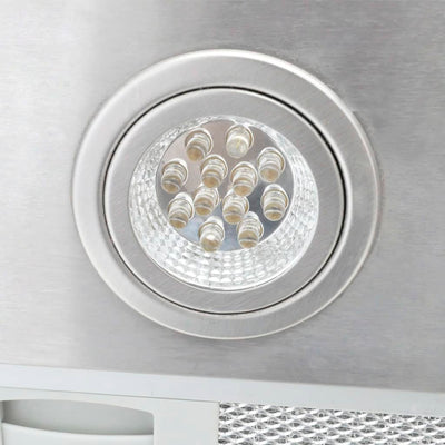 vidaXL Island Mount Range Hood with LCD Display