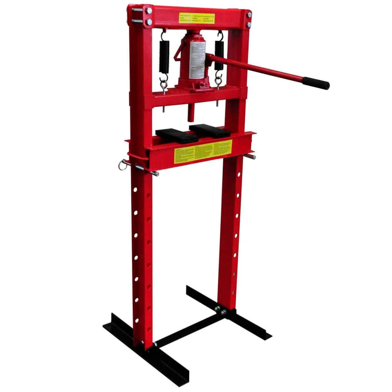 vidaXL 12-ton Hydraulic Floor Shop Press Heavy Duty