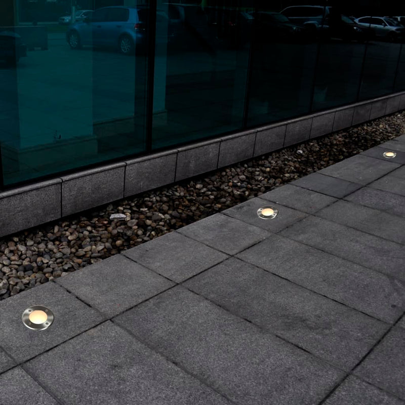 vidaXL Outdoor Ground Lights 12 pcs Round