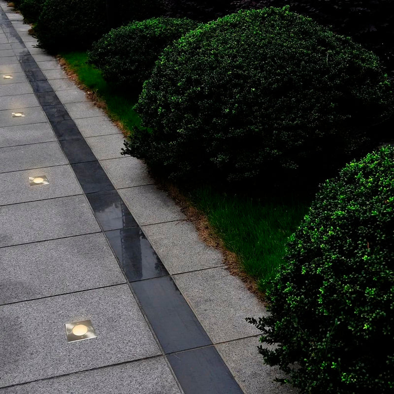 vidaXL Outdoor Ground Lights 12 pcs Square