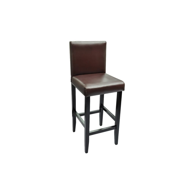 vidaXL Bar Stools 2 pcs Dark Brown Faux Leather