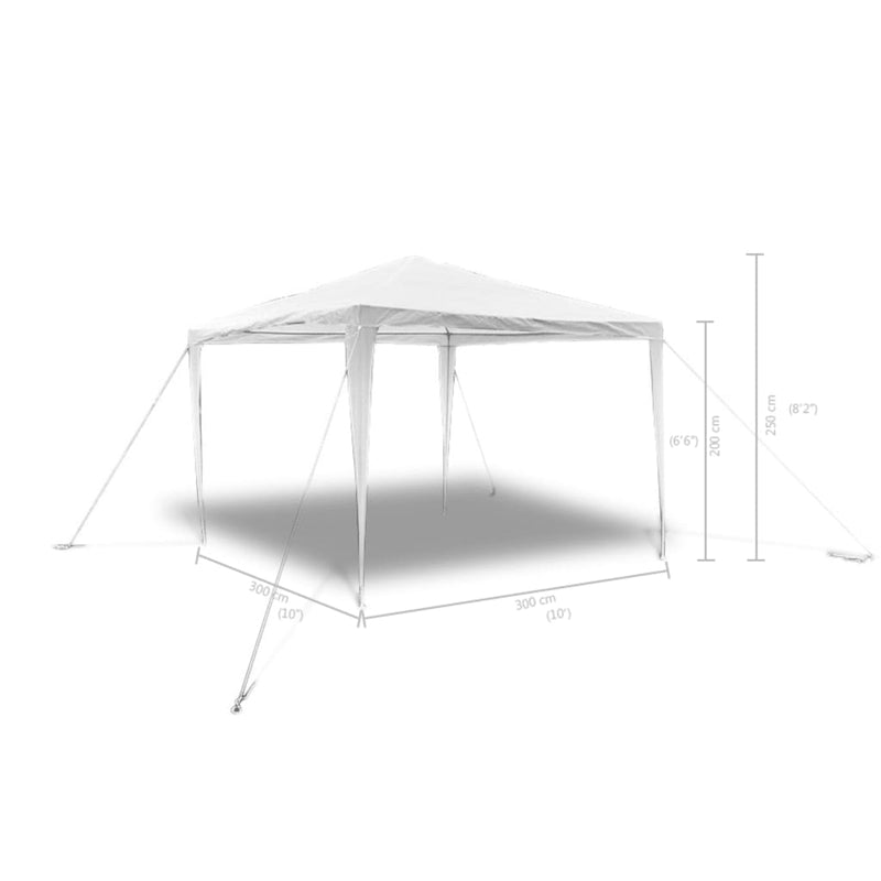 vidaXL Pyramid-Roof Garden Gazebo Pavilion 3 x 3 m