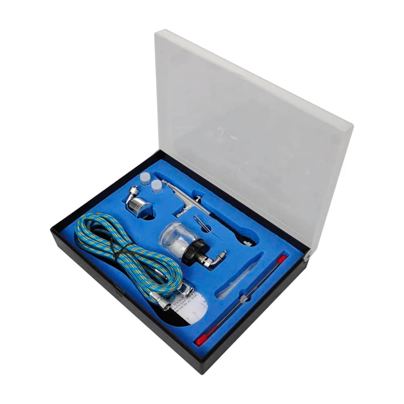vidaXL Airbrush Compressor Set with 2 Pistols