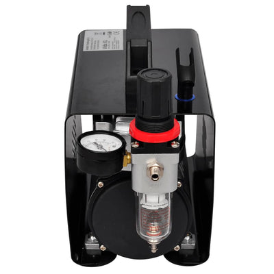 vidaXL Airbrush compressor set with 3 pistols 255 x 135 x 220 mm