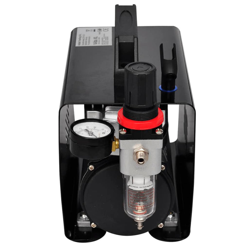 vidaXL Airbrush compressor set with 3 pistols 255 x 135 x 220 mm